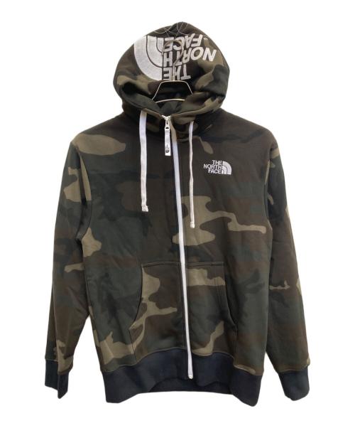 THE NORTH FACE（ザ ノース フェイス）THE NORTH FACE (ザ ノース フェイス) ノベルティリアビューフルジップフーディ ブラウン×グリーン サイズ:Sの古着・服飾アイテム