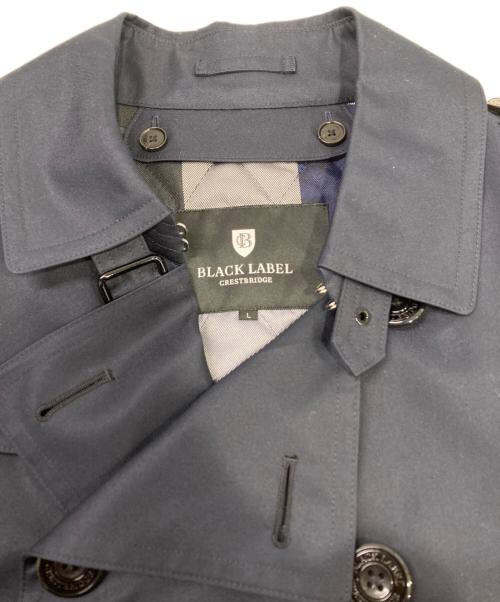 BLACK LABEL CRESTBRIDGE（ブラックレーベル クレストブリッジ）BLACK LABEL CRESTBRIDGE (ブラックレーベル クレストブリッジ) ライナー付きトレンチコート ネイビー サイズ:Lの古着・服飾アイテム