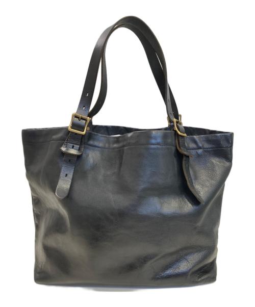 SLOW（スロウ）SLOW (スロウ) レザートートバッグ ブラックの古着・服飾アイテム