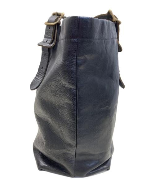 SLOW（スロウ）SLOW (スロウ) レザートートバッグ ブラックの古着・服飾アイテム