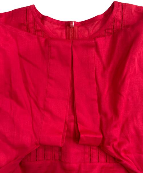 UNTITLED（アンタイトル）UNTITLED (アンタイトル) ブラウス レッド サイズ:Ｍ 未使用品の古着・服飾アイテム