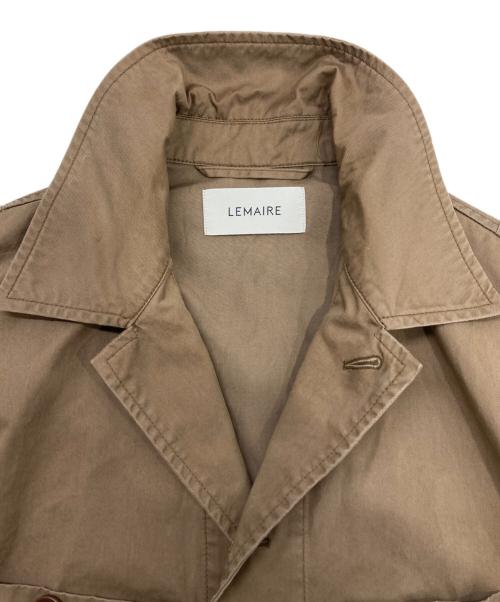LEMAIRE（ルメール）LEMAIRE (ルメール) MILITARY OVERSHIRT - COTTON TWILL ブラウン サイズ:Mの古着・服飾アイテム