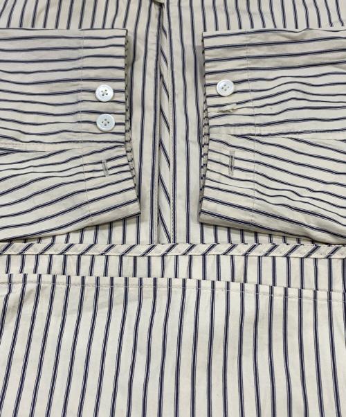 LEMAIRE（ルメール）LEMAIRE (ルメール) LIGHT VAREUSE STRIPED COTTON POPLINE アイボリー サイズ:48の古着・服飾アイテム