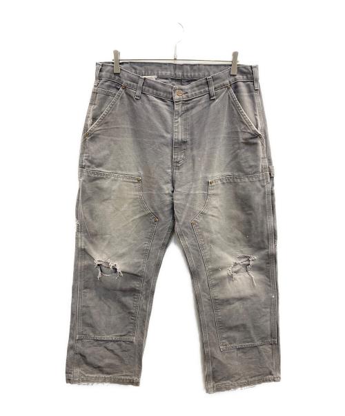 CarHartt（カーハート）CarHartt (カーハート) ダブルニーパンツ グレー サイズ:91㎝（W36）の古着・服飾アイテム