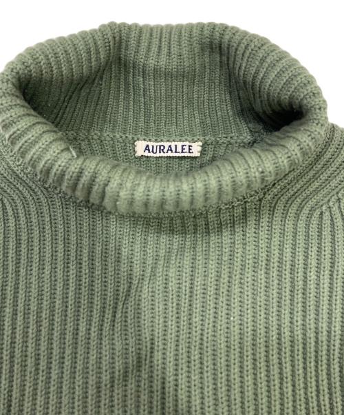 AURALEE（オーラリー）AURALEE (オーラリー) タートルネックニット グリーン サイズ:L（4）の古着・服飾アイテム