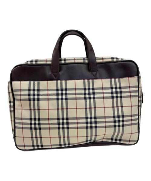 BURBERRY（バーバリー）BURBERRY (バーバリー) ノヴァチェックブリーフケース ベージュの古着・服飾アイテム