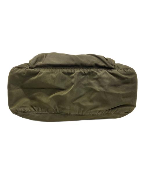 PRADA（プラダ）PRADA (プラダ) ナイロンショルダーバッグ カーキの古着・服飾アイテム