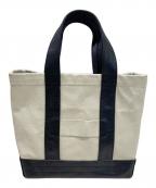 Cinquantaチンクワンタ）の古着「レザーハンドバッグ」｜アイボリー×ブラック