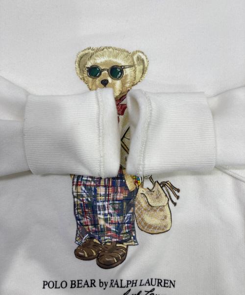 POLO RALPH LAUREN（ポロ・ラルフローレン）POLO RALPH LAUREN (ポロ・ラルフローレン) ポロベアビーズスウェット ホワイト サイズ:XSの古着・服飾アイテム