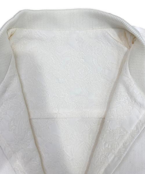 Q.anos（キュアノス）Q.anos (キュアノス) リバーシブルブルゾン ホワイト サイズ:Fの古着・服飾アイテム