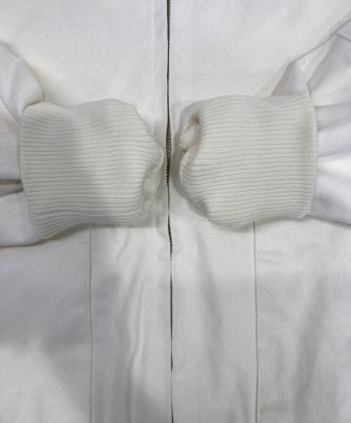 Q.anos（キュアノス）Q.anos (キュアノス) リバーシブルブルゾン ホワイト サイズ:Fの古着・服飾アイテム