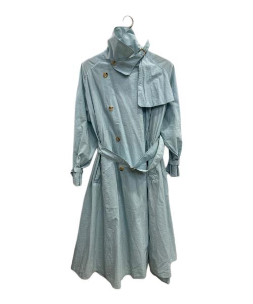 MaxMara（マックスマーラ）MaxMara (マックスマーラ) トレンチコート スカイブルー サイズ:40の古着・服飾アイテム