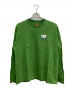 HUMAN MADEヒューマンメイド）の古着「POLAR BEAR GRAPHIC L/S T-SHIRT」｜グリーン