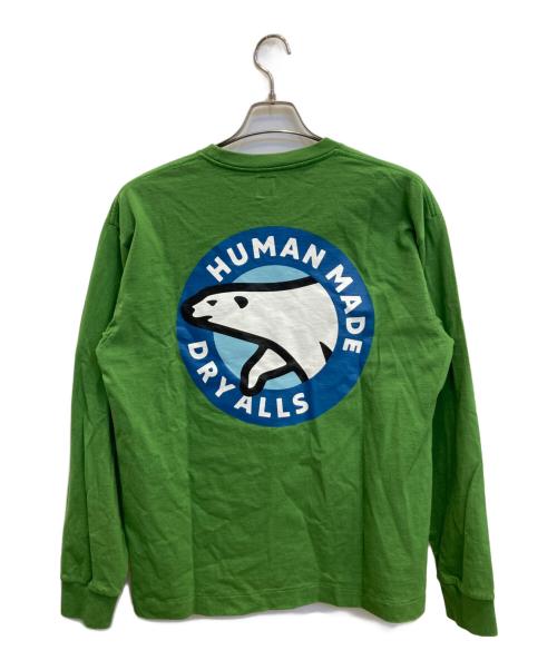 HUMAN MADE（ヒューマンメイド）HUMAN MADE (ヒューマンメイド) POLAR BEAR GRAPHIC L/S T-SHIRT グリーン サイズ:Lの古着・服飾アイテム