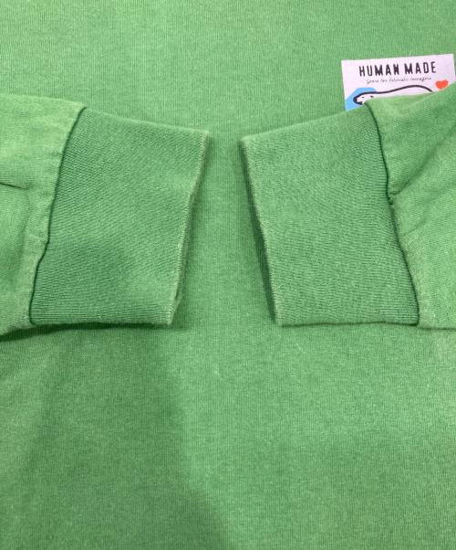 HUMAN MADE（ヒューマンメイド）HUMAN MADE (ヒューマンメイド) POLAR BEAR GRAPHIC L/S T-SHIRT グリーン サイズ:Lの古着・服飾アイテム
