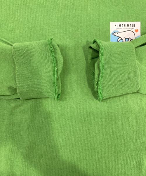 HUMAN MADE（ヒューマンメイド）HUMAN MADE (ヒューマンメイド) POLAR BEAR GRAPHIC L/S T-SHIRT グリーン サイズ:Lの古着・服飾アイテム
