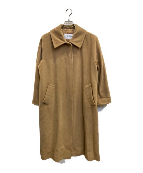 MaxMara（マックスマーラ）MaxMara (マックスマーラ) カシミヤ混コート ブラウン サイズ:36の古着・服飾アイテム