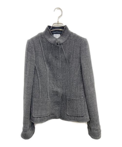 ARMANI COLLEZIONI（アルマーニ コレツィオーニ）ARMANI COLLEZIONI (アルマーニ コレツィオーニ) スタンドカラージャケット グレー サイズ:38の古着・服飾アイテム