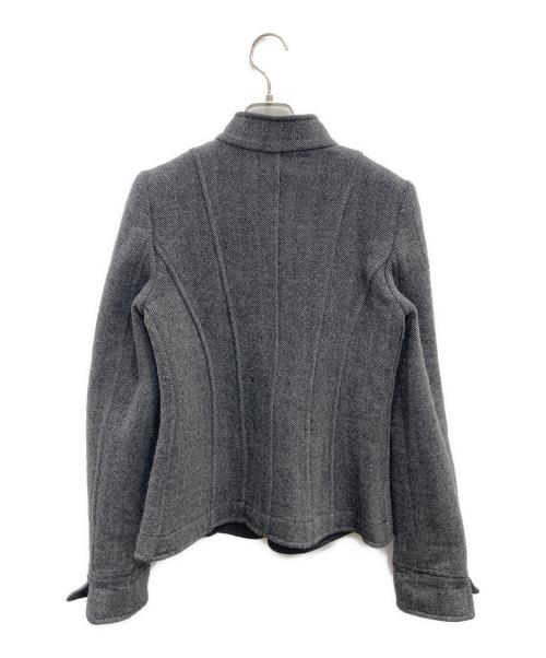 ARMANI COLLEZIONI（アルマーニ コレツィオーニ）ARMANI COLLEZIONI (アルマーニ コレツィオーニ) スタンドカラージャケット グレー サイズ:38の古着・服飾アイテム