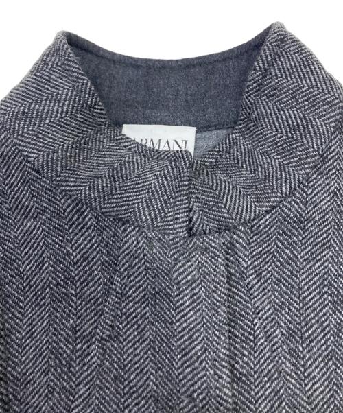 ARMANI COLLEZIONI（アルマーニ コレツィオーニ）ARMANI COLLEZIONI (アルマーニ コレツィオーニ) スタンドカラージャケット グレー サイズ:38の古着・服飾アイテム