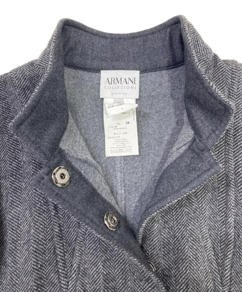 ARMANI COLLEZIONI（アルマーニ コレツィオーニ）ARMANI COLLEZIONI (アルマーニ コレツィオーニ) スタンドカラージャケット グレー サイズ:38の古着・服飾アイテム
