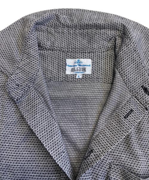 Vivienne Westwood man（ヴィヴィアン ウェストウッド マン）Vivienne Westwood man (ヴィヴィアン ウェストウッド マン) ポロシャツ ブラック×ホワイト サイズ:Lの古着・服飾アイテム