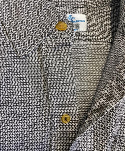 Vivienne Westwood man（ヴィヴィアン ウェストウッド マン）Vivienne Westwood man (ヴィヴィアン ウェストウッド マン) ポロシャツ ブラック×ホワイト サイズ:Lの古着・服飾アイテム