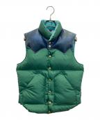 Rocky Mountain FeatherBed×WAREHOUSEロッキーマウンテンフェザーベッド×ウエアハウス）の古着「ダウンベスト」｜グリーン