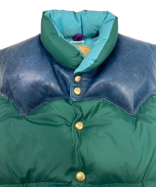 Rocky Mountain FeatherBed（ロッキーマウンテンフェザーベッド）Rocky Mountain Featherbed (ロッキーマウンテンフェザーベッド) WAREHOUSE (ウエアハウス) ダウンベスト グリーン サイズ:36の古着・服飾アイテム