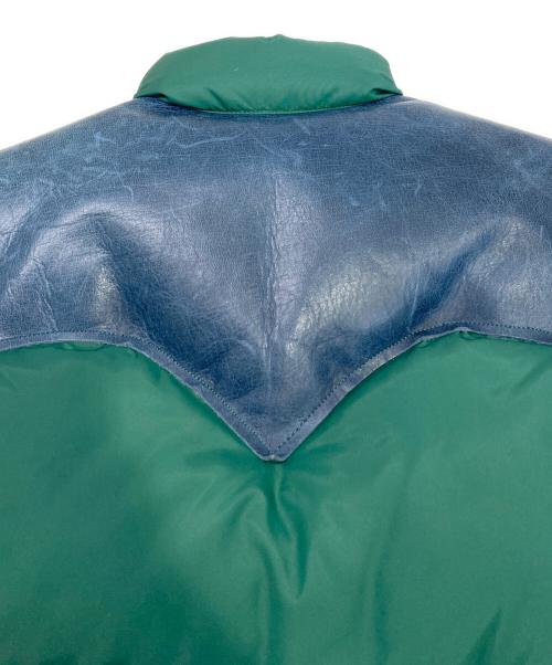 Rocky Mountain FeatherBed（ロッキーマウンテンフェザーベッド）Rocky Mountain Featherbed (ロッキーマウンテンフェザーベッド) WAREHOUSE (ウエアハウス) ダウンベスト グリーン サイズ:36の古着・服飾アイテム