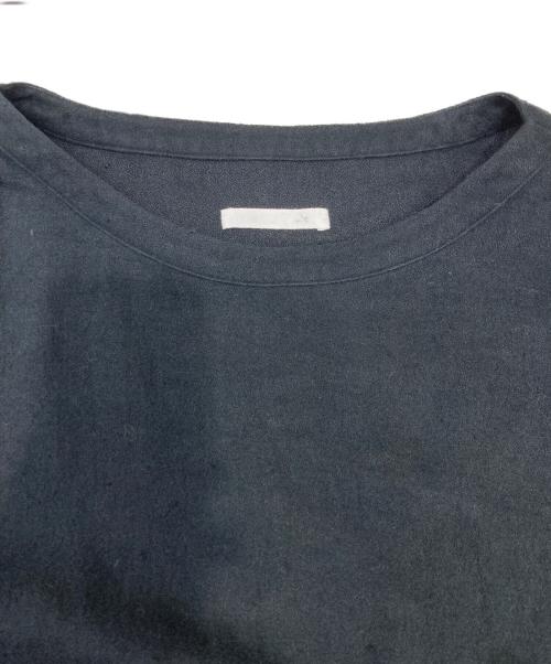 evam eva（エヴァムエヴァ）evam eva (エヴァムエヴァ) リネンワンピース ブラック サイズ:FREEの古着・服飾アイテム