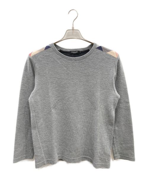 BLACK LABEL CRESTBRIDGE（ブラックレーベル クレストブリッジ）BLACK LABEL CRESTBRIDGE (ブラックレーベル クレストブリッジ) カットソー グレー サイズ:Mの古着・服飾アイテム