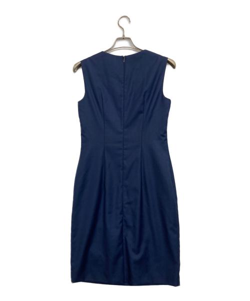 BOSS（ボス）BOSS (ボス) ノースリーブワンピース ネイビー サイズ:UK8の古着・服飾アイテム