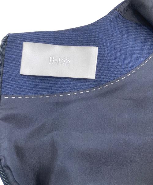 BOSS（ボス）BOSS (ボス) ノースリーブワンピース ネイビー サイズ:UK8の古着・服飾アイテム