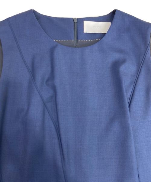 BOSS（ボス）BOSS (ボス) ノースリーブワンピース ネイビー サイズ:UK8の古着・服飾アイテム