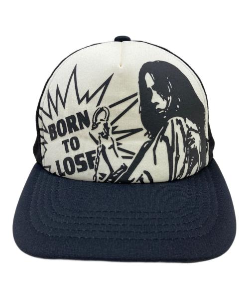Hysteric Glamour（ヒステリックグラマー）Hysteric Glamour (ヒステリックグラマー) BORN TO LOSE メッシュキャップ ブラックの古着・服飾アイテム