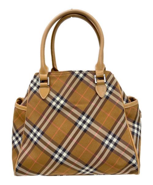 BURBERRY BLUE LABEL（バーバリー ブルー レーベル）BURBERRY BLUE LABEL (バーバリーロンドンブルーレーベル) ノヴァチェックハンドバッグ ブラウンの古着・服飾アイテム