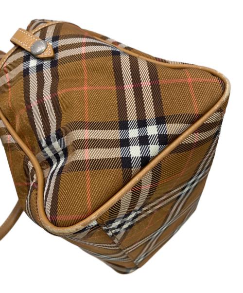 BURBERRY BLUE LABEL（バーバリー ブルー レーベル）BURBERRY BLUE LABEL (バーバリーロンドンブルーレーベル) ノヴァチェックハンドバッグ ブラウンの古着・服飾アイテム