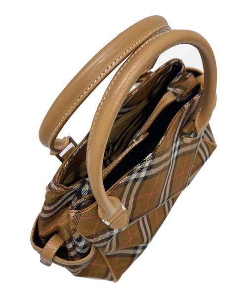 BURBERRY BLUE LABEL（バーバリー ブルー レーベル）BURBERRY BLUE LABEL (バーバリーロンドンブルーレーベル) ノヴァチェックハンドバッグ ブラウンの古着・服飾アイテム