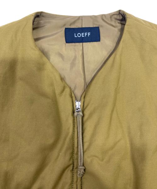 LOEFF（ロエフ）LOEFF (ロエフ) ミリタリー パデット ベスト ベージュ サイズ:1の古着・服飾アイテム