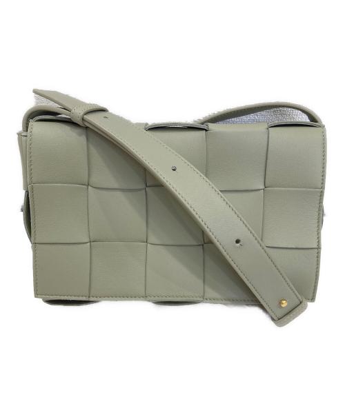 BOTTEGA VENETA（ボッテガベネタ）BOTTEGA VENETA (ボッテガベネタ) スモールカセットショルダーバッグ アロエグリーンの古着・服飾アイテム