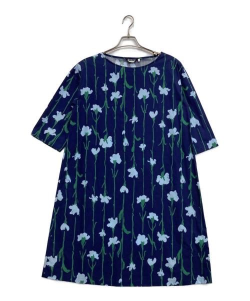 marimekko（マリメッコ）marimekko (マリメッコ) ワンピース ネイビー サイズ:38の古着・服飾アイテム