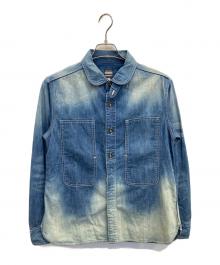 MOMOTARO JEANS（桃太郎ジーンズ）の古着「出陣デニムワークシャツ」｜インディゴ