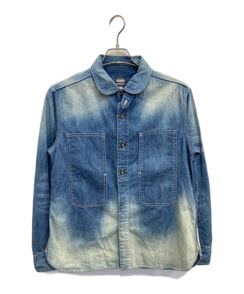 MOMOTARO JEANS（桃太郎ジーンズ）MOMOTARO JEANS (桃太郎ジーンズ) 出陣デニムワークシャツ インディゴ サイズ:40の古着・服飾アイテム