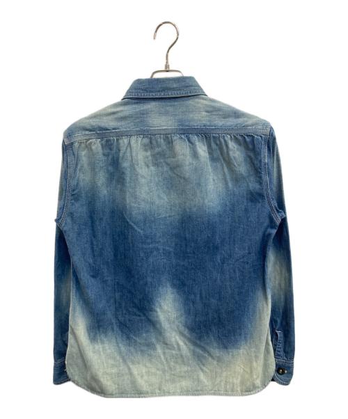 MOMOTARO JEANS（桃太郎ジーンズ）MOMOTARO JEANS (桃太郎ジーンズ) 出陣デニムワークシャツ インディゴ サイズ:40の古着・服飾アイテム