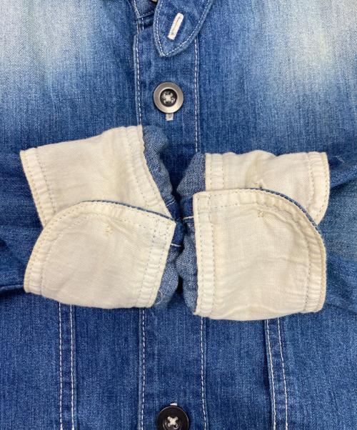 MOMOTARO JEANS（桃太郎ジーンズ）MOMOTARO JEANS (桃太郎ジーンズ) 出陣デニムワークシャツ インディゴ サイズ:40の古着・服飾アイテム