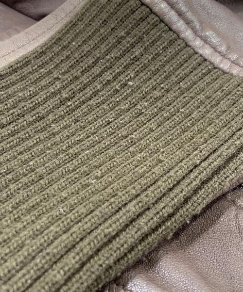 MAX&Co.（マックスアンドコー）MAX&Co. (マックスアンドコー) ラムレザージャケット ブラウン サイズ:US 10の古着・服飾アイテム