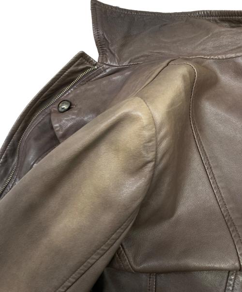 MAX&Co.（マックスアンドコー）MAX&Co. (マックスアンドコー) ラムレザージャケット ブラウン サイズ:US 10の古着・服飾アイテム