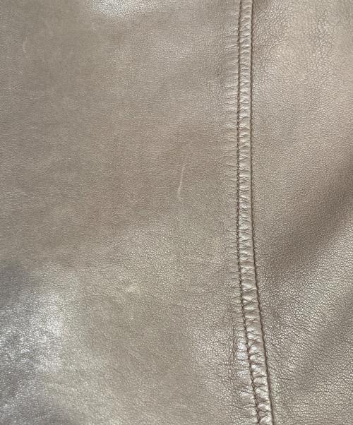 MAX&Co.（マックスアンドコー）MAX&Co. (マックスアンドコー) ラムレザージャケット ブラウン サイズ:US 10の古着・服飾アイテム