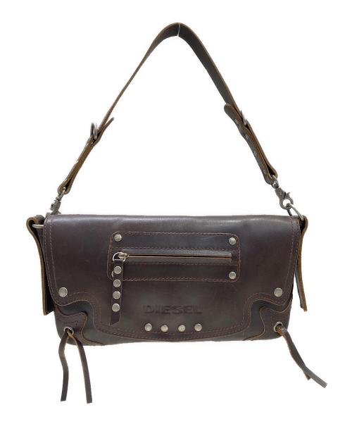 DIESEL（ディーゼル）DIESEL (ディーゼル) ワンショルダーバッグ ブラウンの古着・服飾アイテム